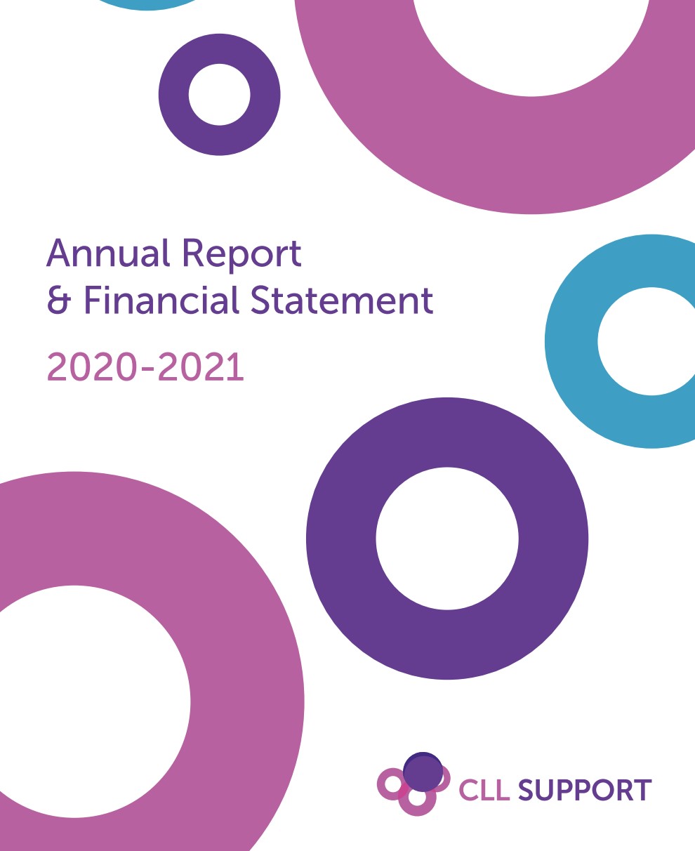 CLL Support Annual report cover